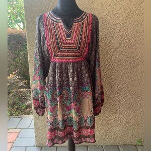 Linea Domani Boho Glam Multicolor Dress